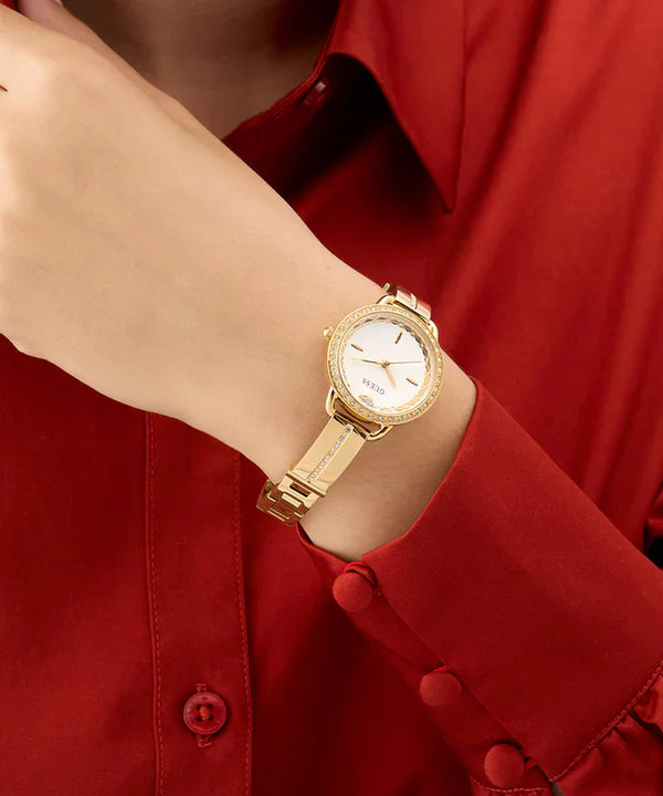 Guess Women's Gold Stainless Steel Watch, White Dial | Gw0856l1 by i-watch