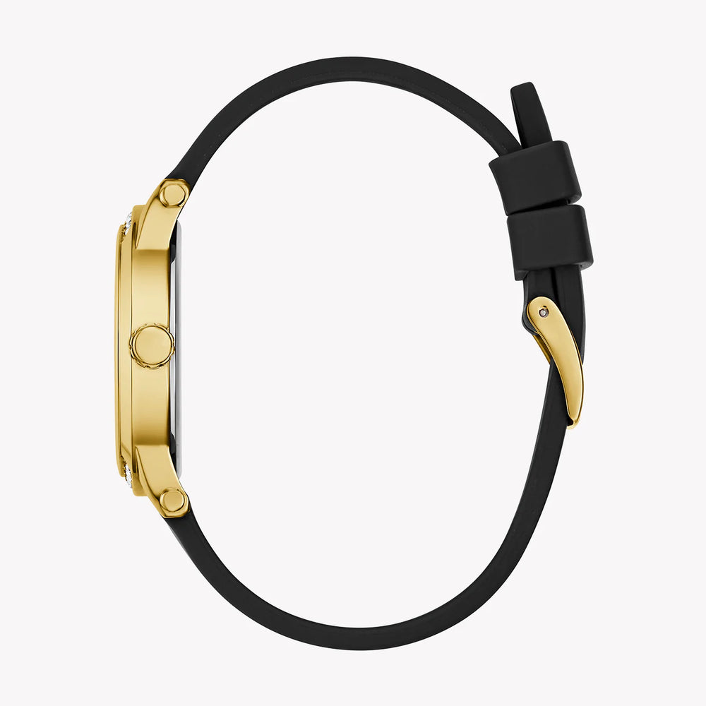 Guess Women's Gold/Black Silicone Watch | Gw0860l1 by i-watch
