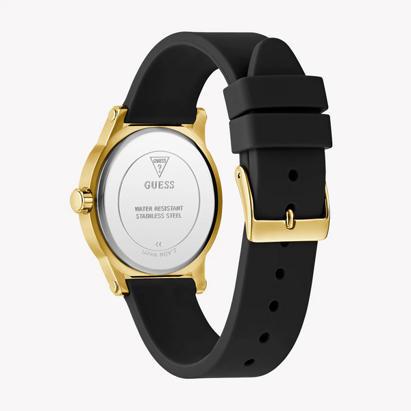 Guess Women's Gold/Black Silicone Watch | Gw0860l1 by i-watch