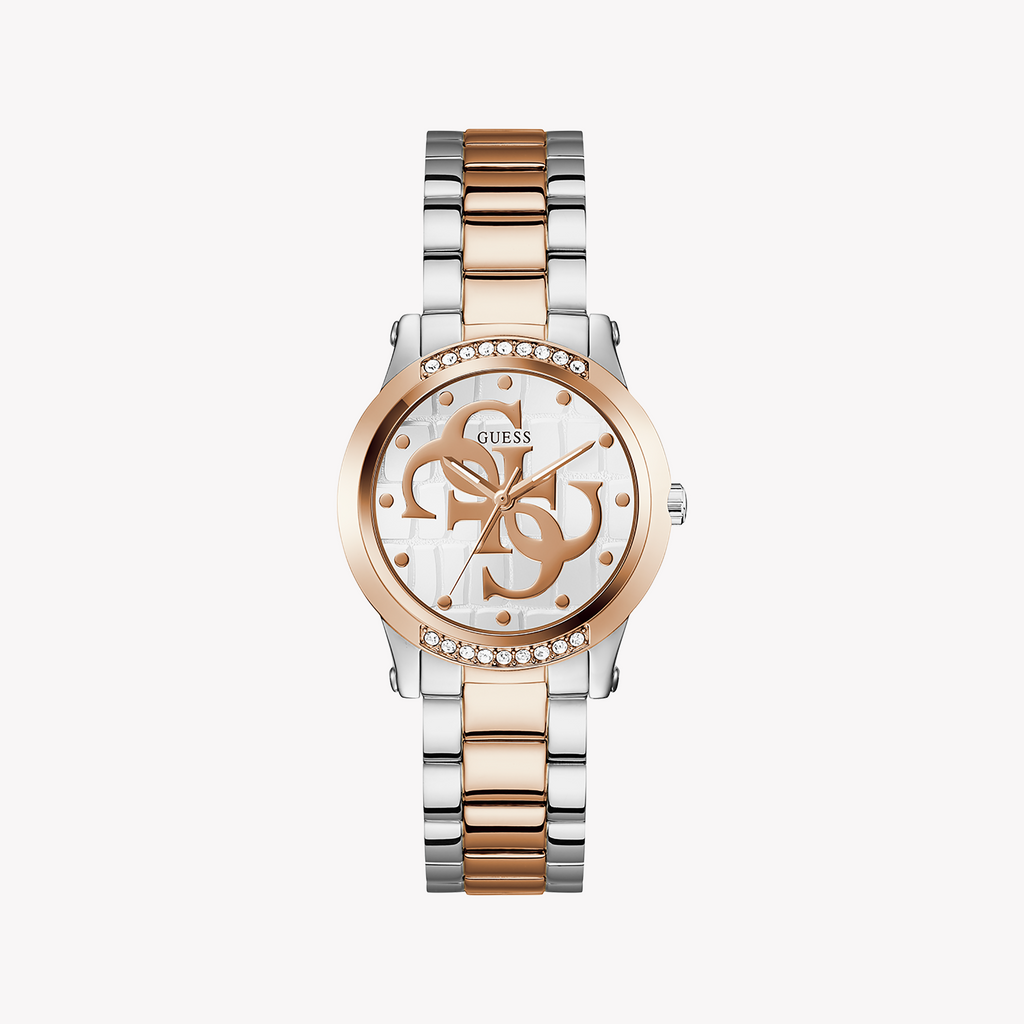 Guess Women's Stainless Steel, Silver/Rose Gold | Gw0861l5