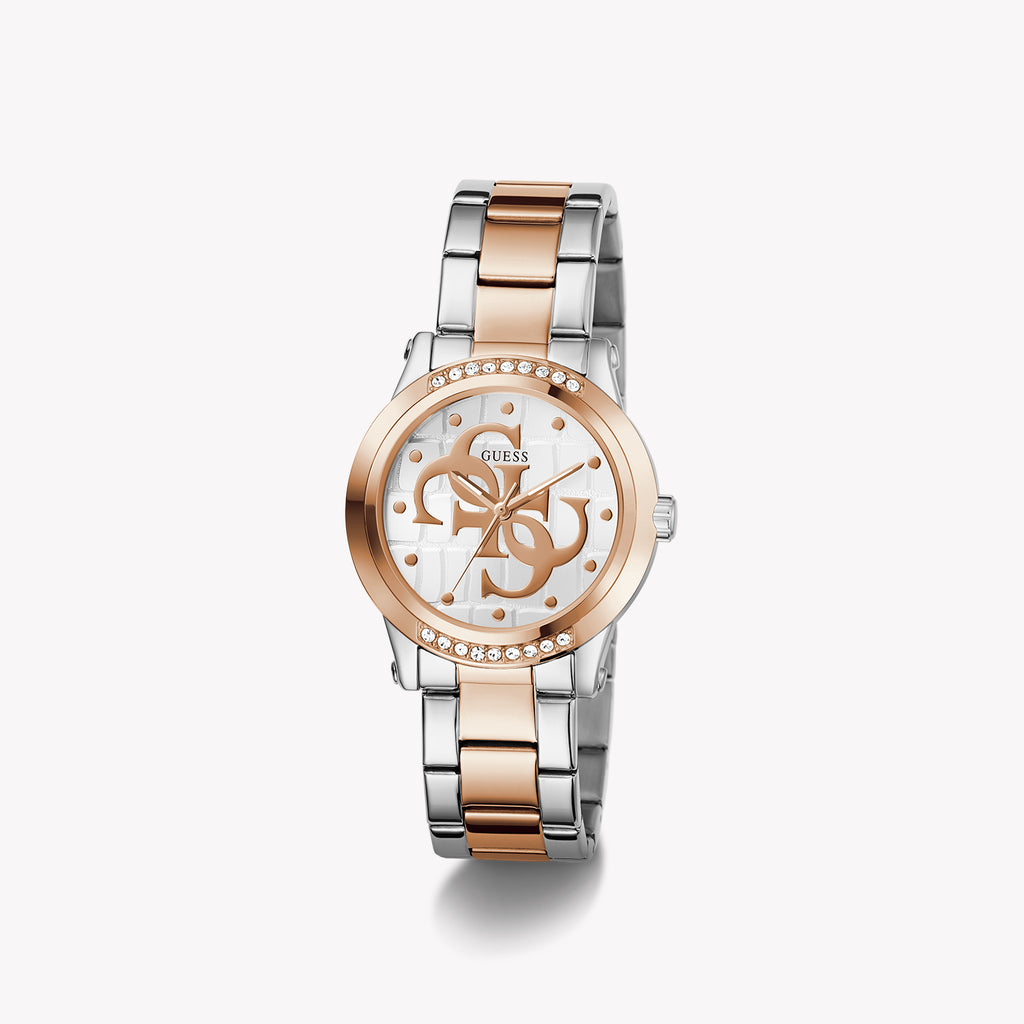 Guess Women's Stainless Steel, Silver/Rose Gold | Gw0861l5
