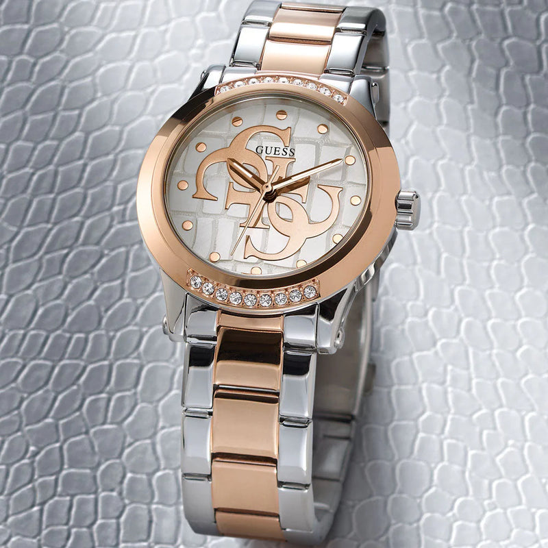 Guess Women's Stainless Steel, Silver/Rose Gold | Gw0861l5 by i-watch