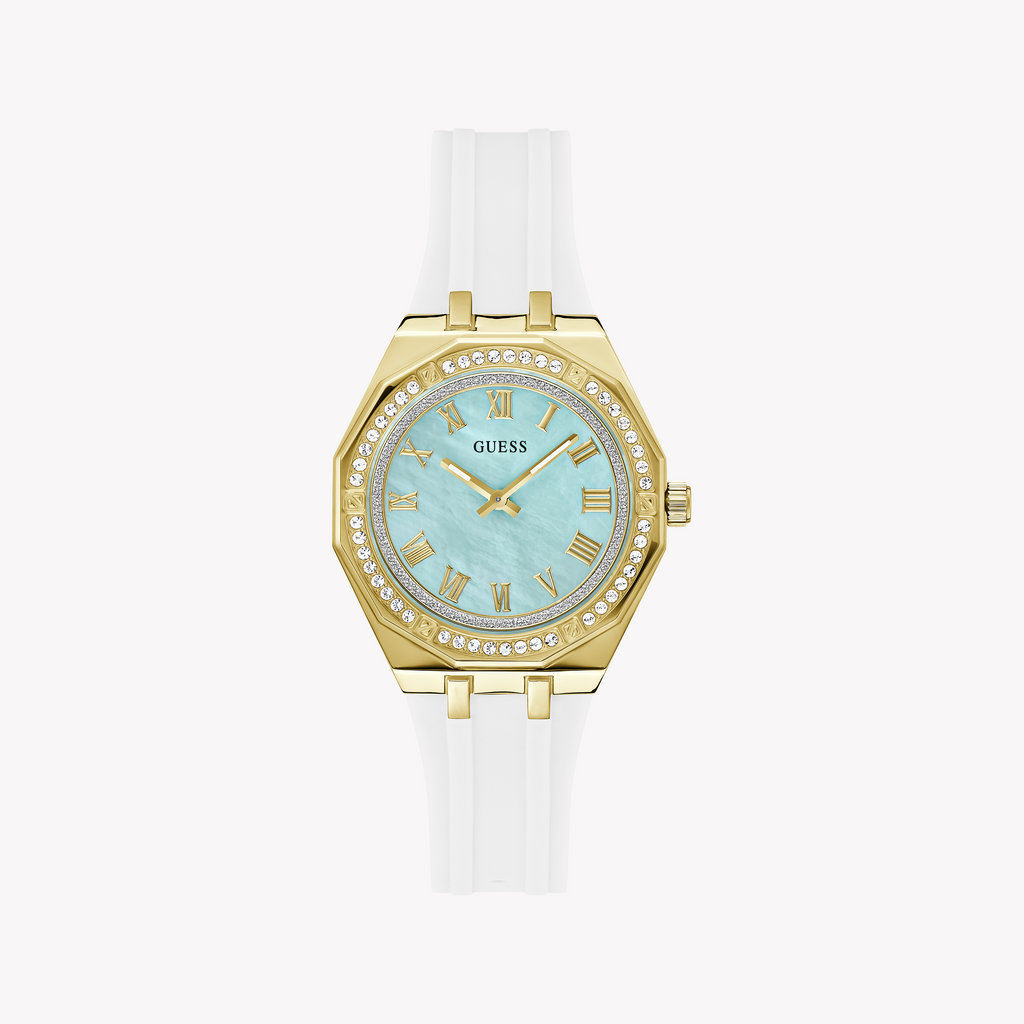Guess Women's Gold/White Watch | Gw0872l1