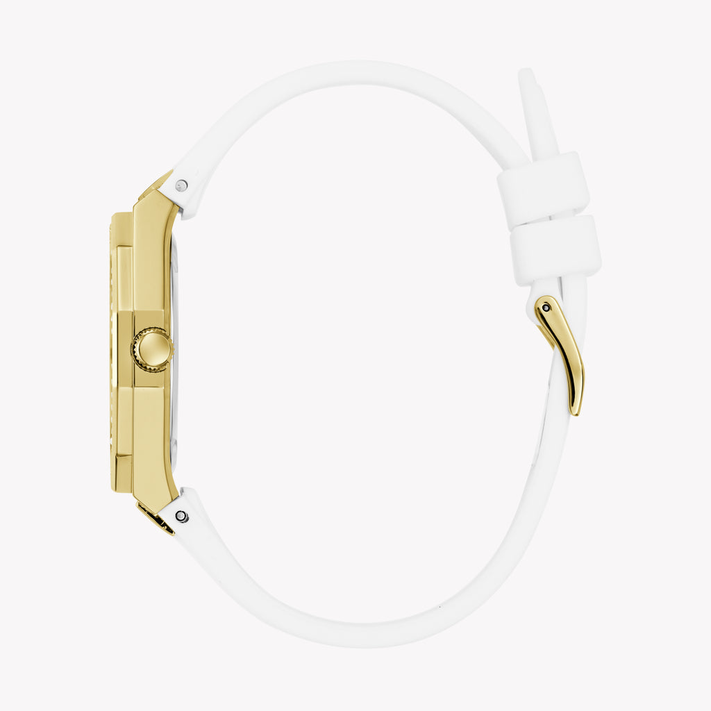 Guess Women's Gold/White Watch | Gw0872l1