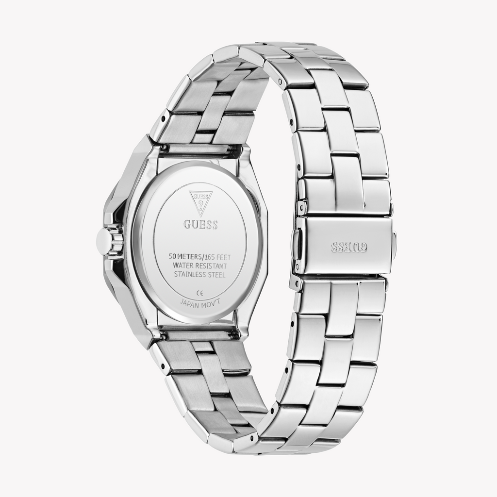 Guess Women's Silver Stainless Steel Watch | Gw0873l1