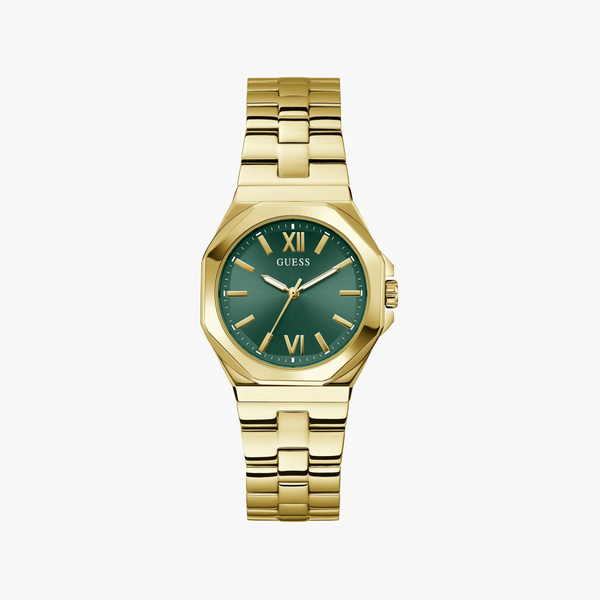 Guess Women's Gold/Green Watch | Gw0873l2 by i-watch