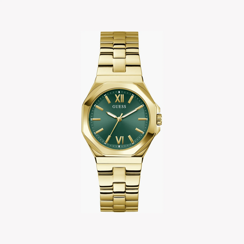 Guess Women's Gold/Green Watch | Gw0873l2 by i-watch