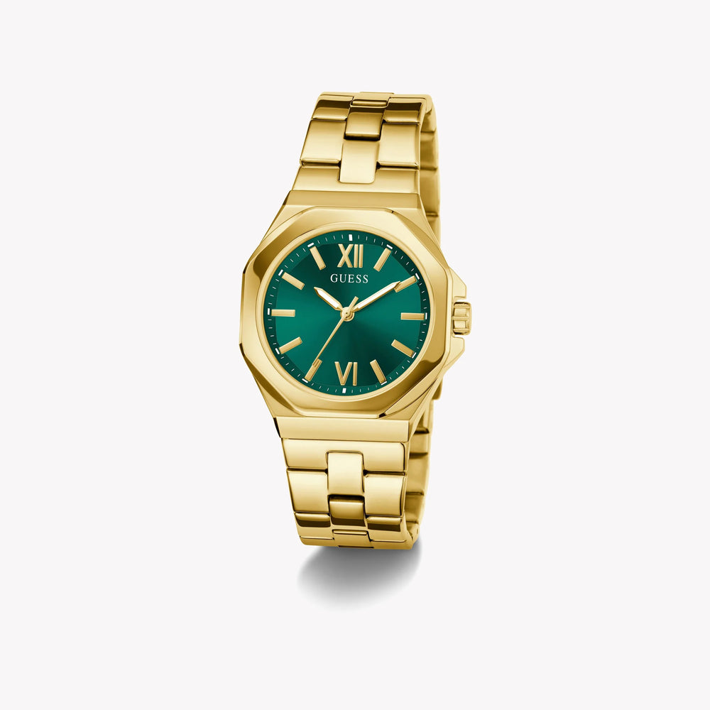 Guess Women's Gold/Green Watch | Gw0873l2 by i-watch