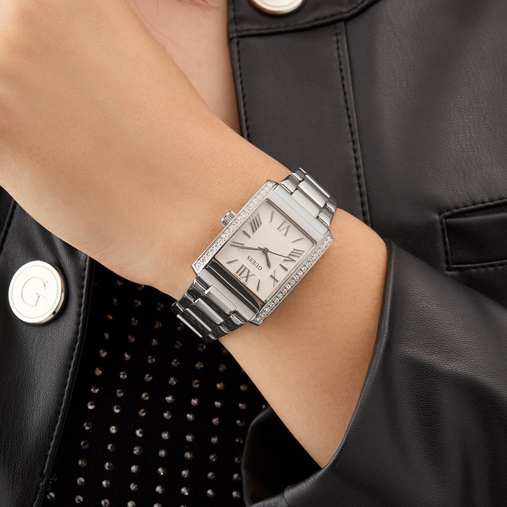 Guess Women's Silver/Silver Watch | Gw0874l1