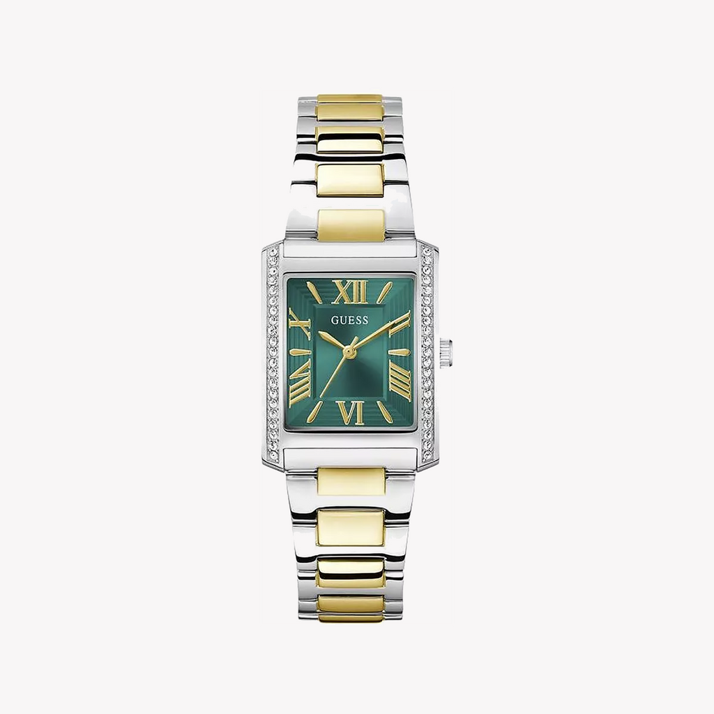 Guess Women's Silver/Gold, Green | Gw0874l2 Watch