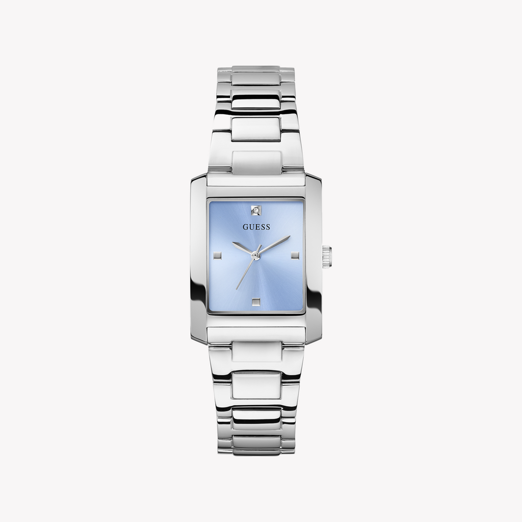 Guess Women's Silver/Blue Quartz Watch | Gw0876l1