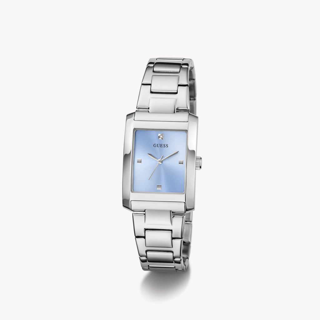 Guess Women's Silver/Blue Quartz Watch | Gw0876l1