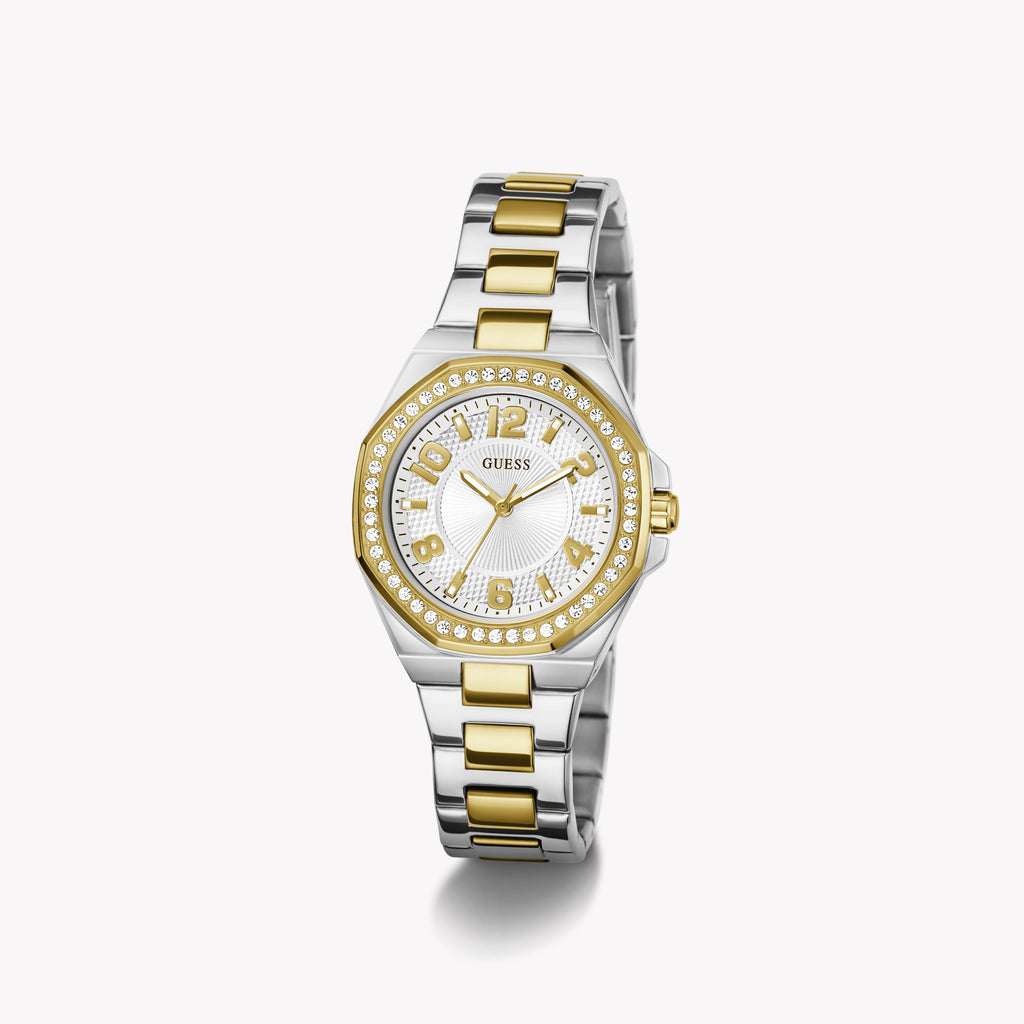 Guess Women's Stainless Steel, Silver/Gold | Gw0877l5