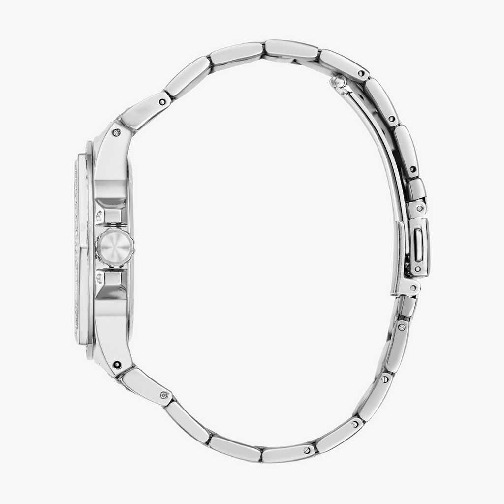 Guess Women's Silver Stainless Steel Watch | Gw0878l1