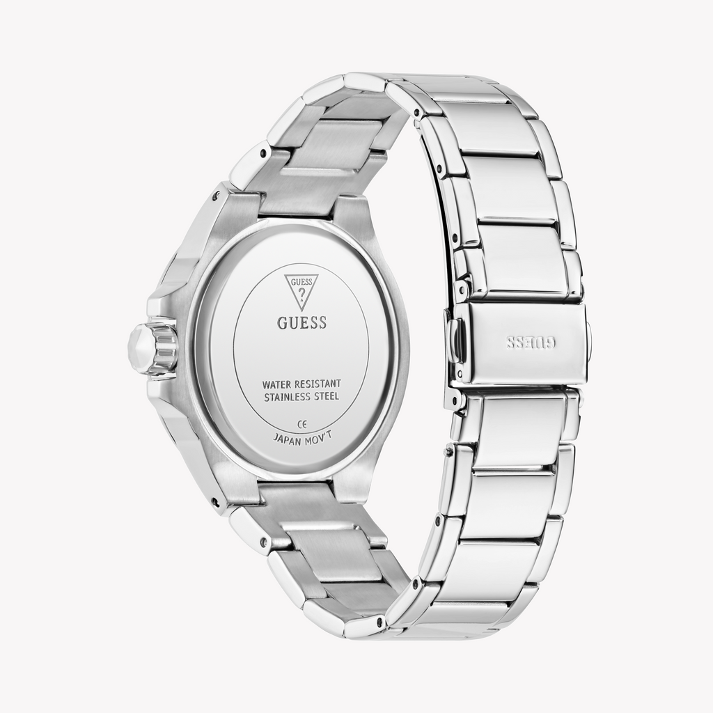 Guess Women's Silver Stainless Steel Watch | Gw0878l1