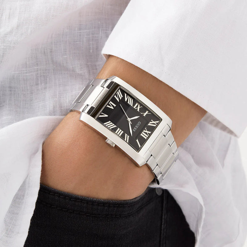 Guess Unisex Stainless Steel, Silver/Black | Gw0896g1 by i-watch