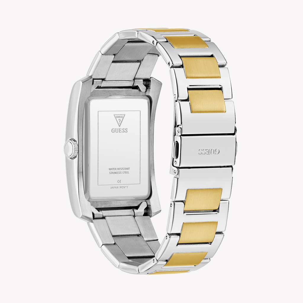 Guess Unisex Silver/Gold Watch, Green Dial | Gw0896g3