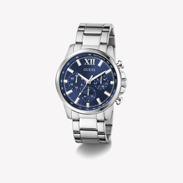 GUESS Men's Walker 44mm Blue Dial Multifunction Watch