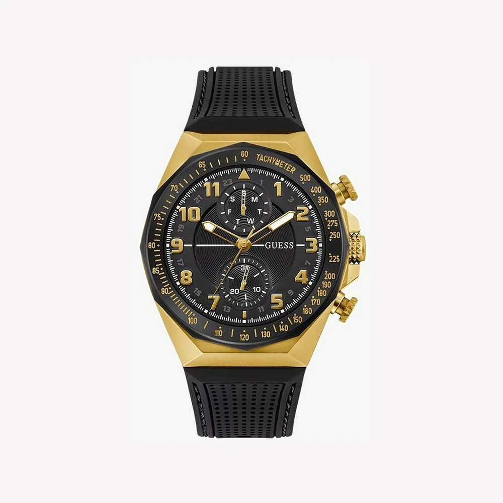 Guess Men's Gold/Black Watch | Gw0902g1 by i-watch