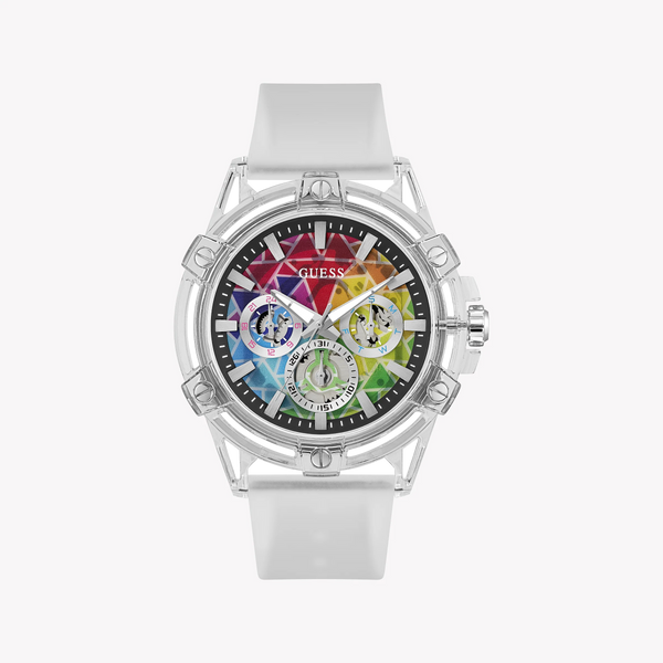 Guess Unisex Transparent Silicone Multicolor Watch | Gw0908g3 by i-watch