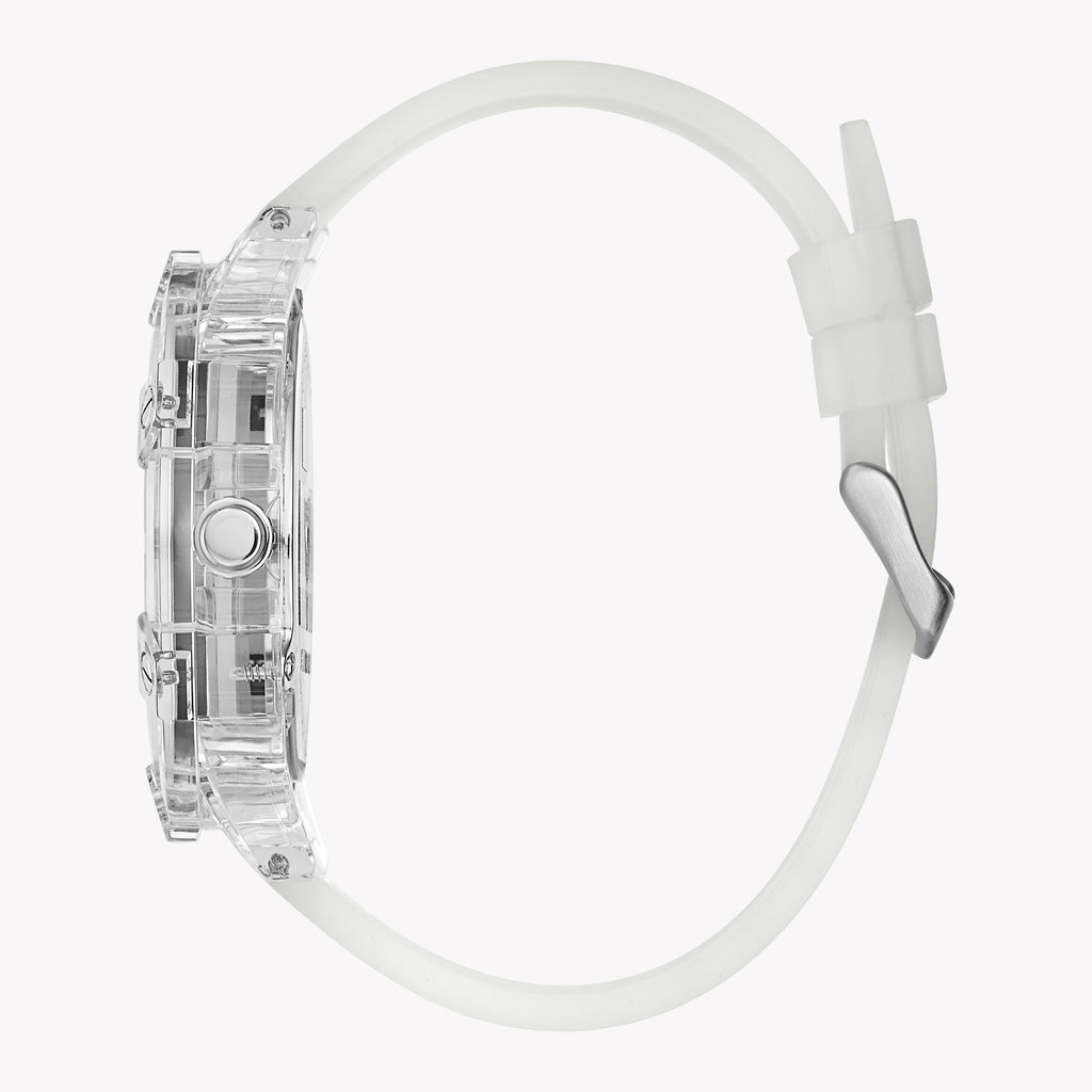 Guess Unisex Transparent Silicone Multicolor Watch | Gw0908g3