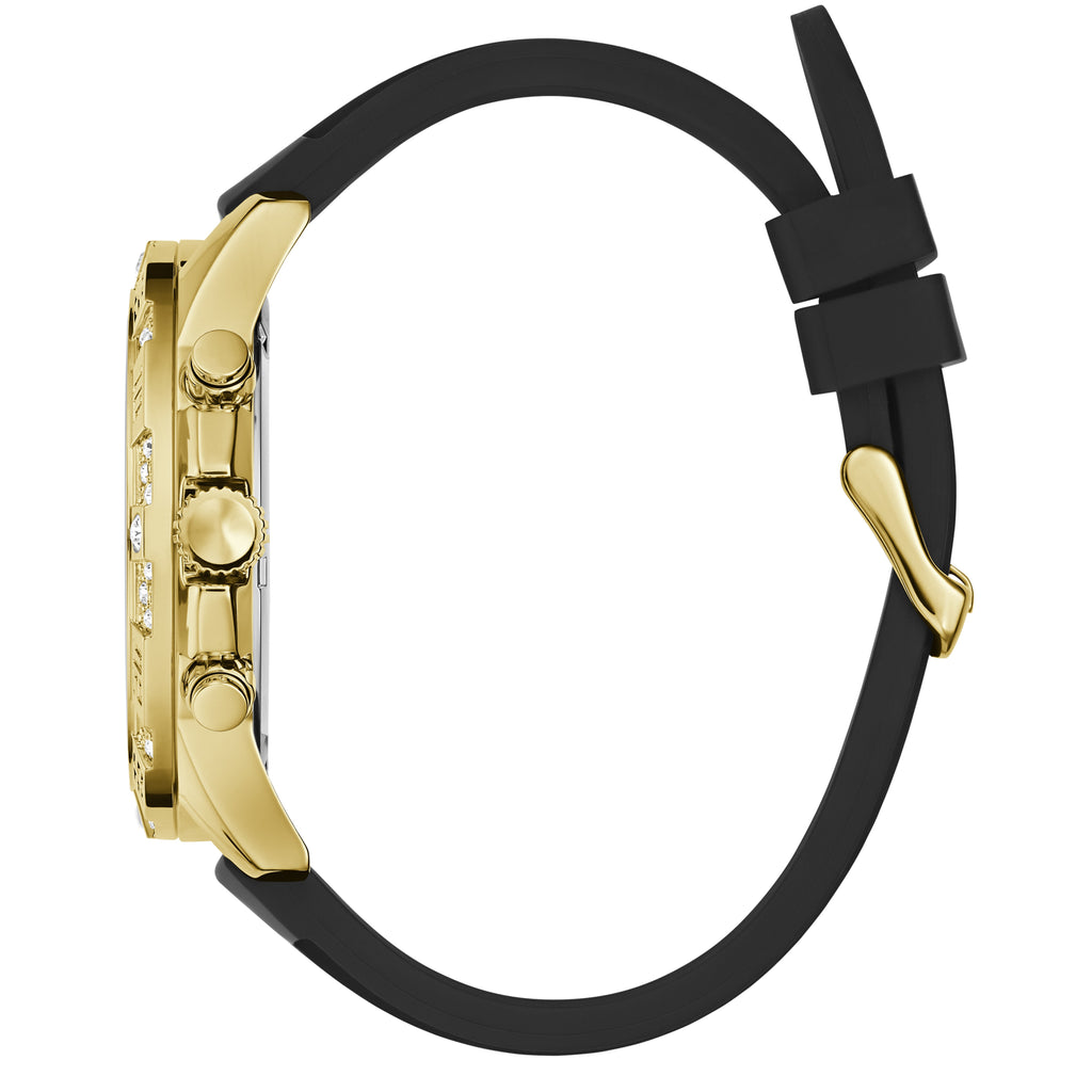 Guess Men's Gold/Black Stainless Steel Watch | Gw0909g2