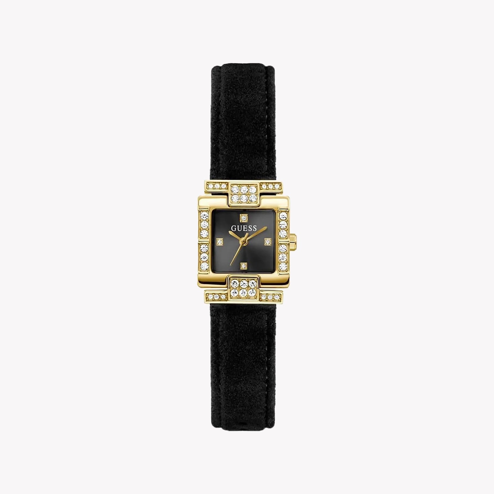 GUESS Women's Black Leather & Gold Watch | GW0923L2 by i-watch