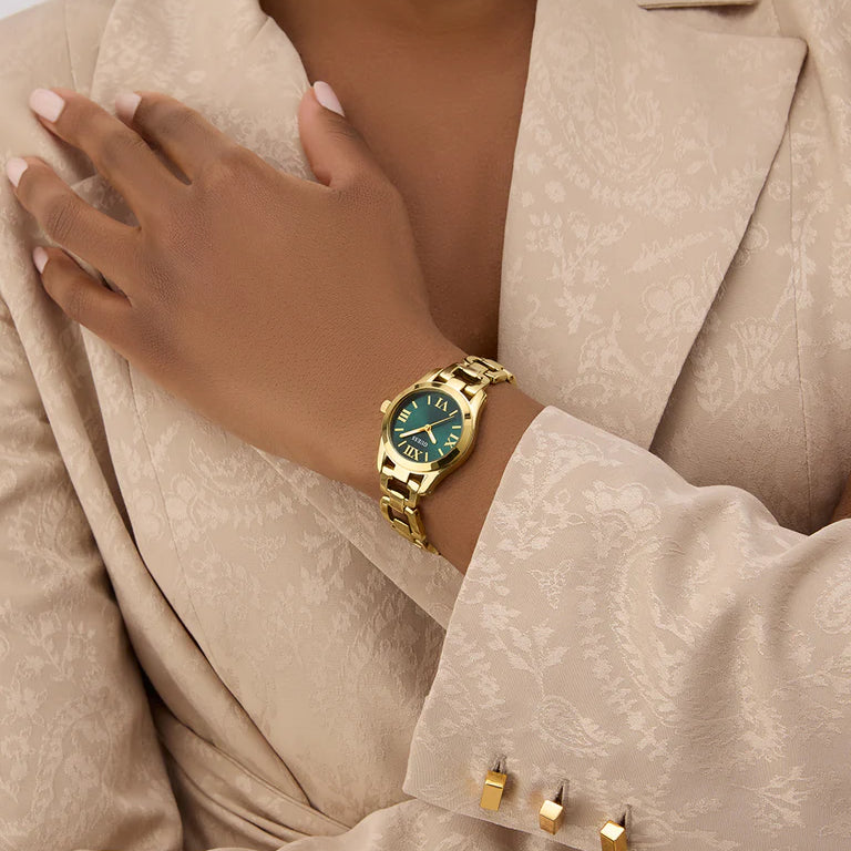 GUESS Ladies Gold Tone Analog Watch GW0927L2