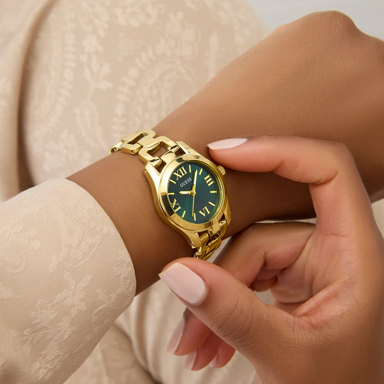 GUESS Ladies Gold Tone Analog Watch GW0927L2