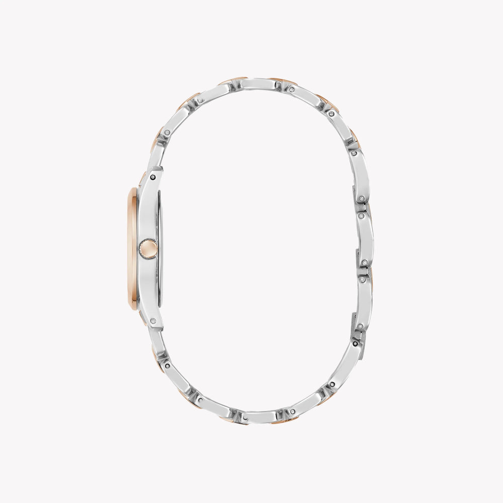 GUESS Women's Quartz Watch, Recycled Steel/Silver & Rose Gold | GW0927L5 by i-watch