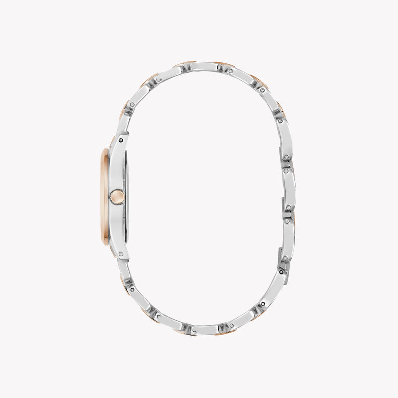 GUESS Women's Quartz Watch, Recycled Steel/Silver & Rose Gold | GW0927L5 by i-watch