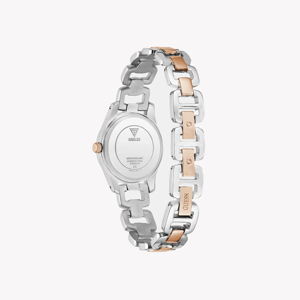 GUESS Women's Quartz Watch, Recycled Steel/Silver & Rose Gold | GW0927L5 by i-watch