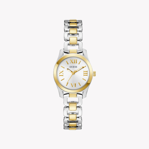 GUESS Women's Recycled Steel Watch, Silver & Gold | GW0927L6 by i-watch