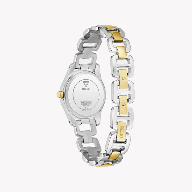 GUESS Women's Recycled Steel Watch, Silver & Gold | GW0927L6 by i-watch