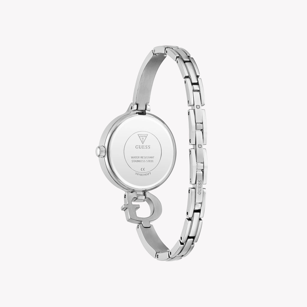 GUESS Women's Silver Recycled Steel Watch | GW0929L1
