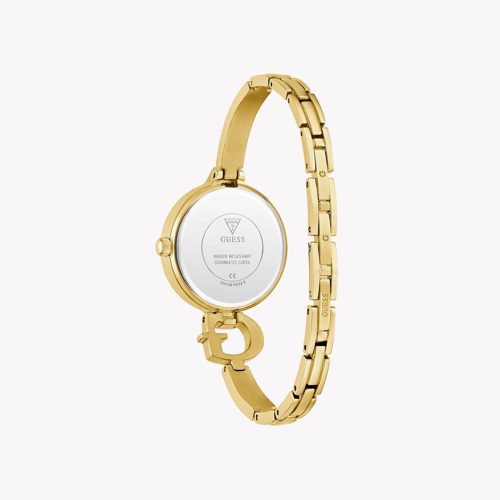 GUESS Women's Gold Recycled Steel Watch | Model GW0929L2