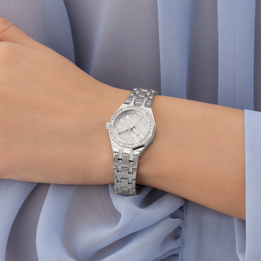 GUESS Women's Silver Stainless Steel Watch | Model GW0931L1 by i-watch