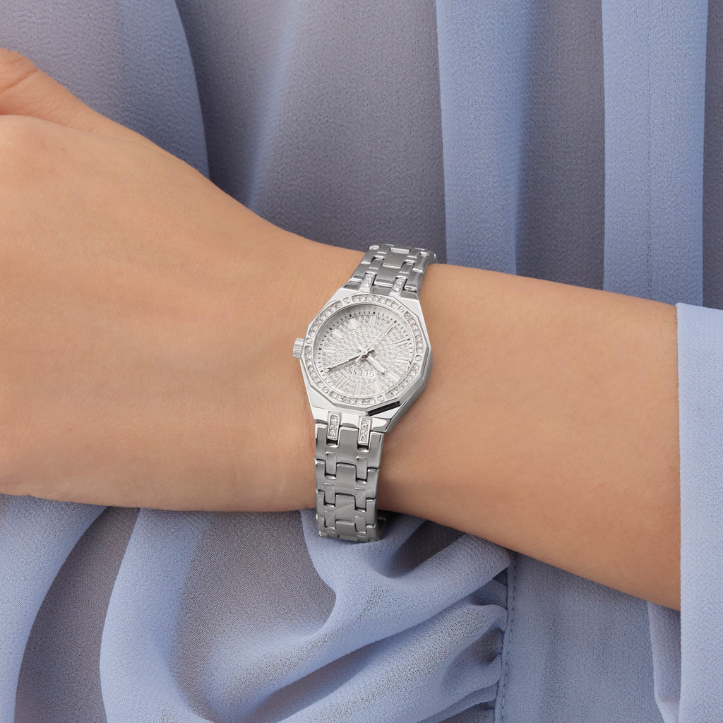 GUESS Women's Silver Stainless Steel Watch | Model GW0931L1