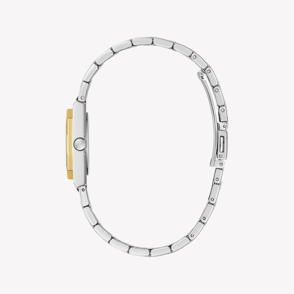 GUESS Bejeweled 25 mm Silver Dial Stainless Steel Analogue Watch For Women