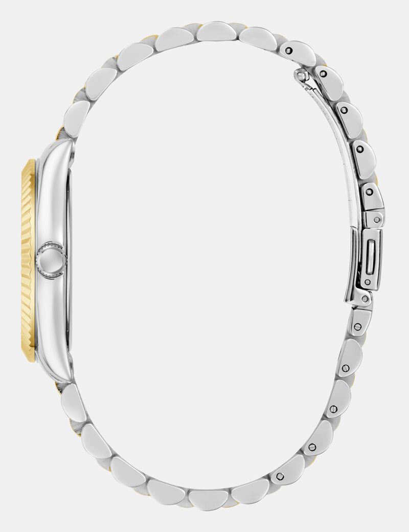 GUESS Women's Recycled Steel Green Dial Watch | GW0936L3