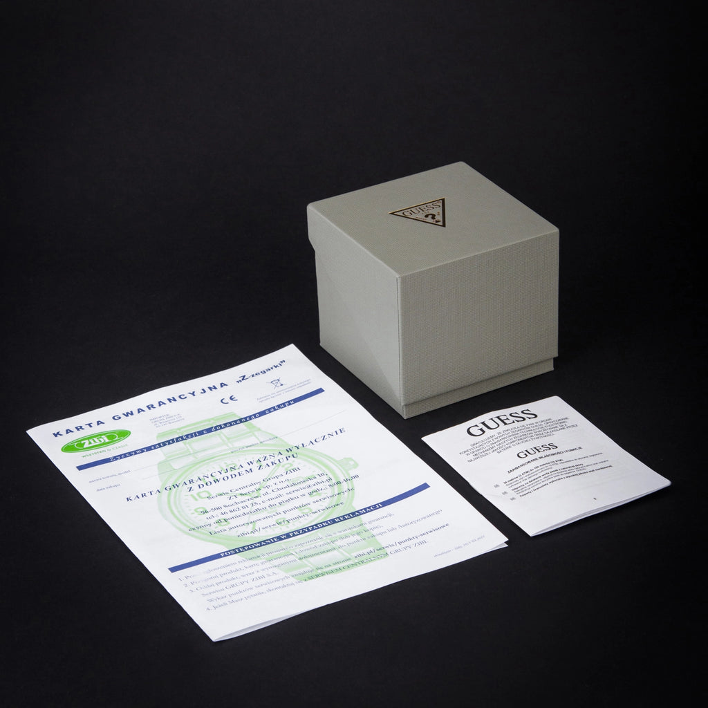 GUESS Women's Recycled Steel Green Dial Watch | GW0936L3