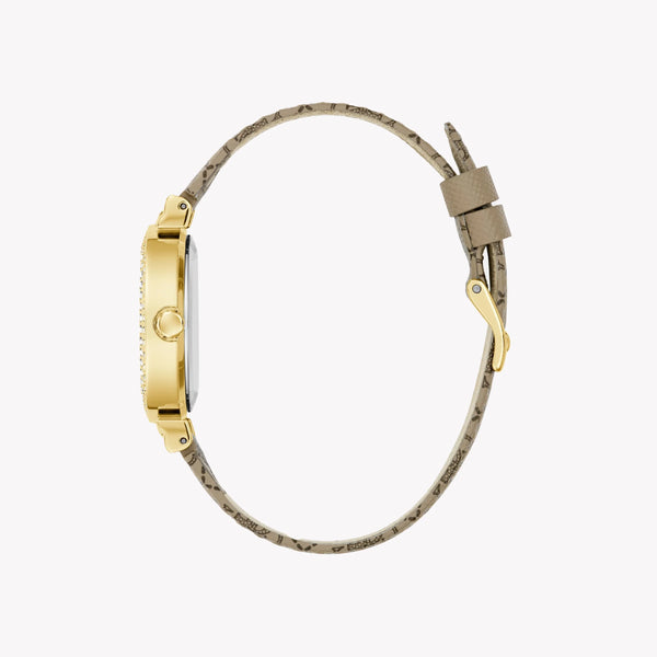 GUESS Women's Gold Luxe Watch, Stainless Steel/Leather | GW0943L2 by i-watch