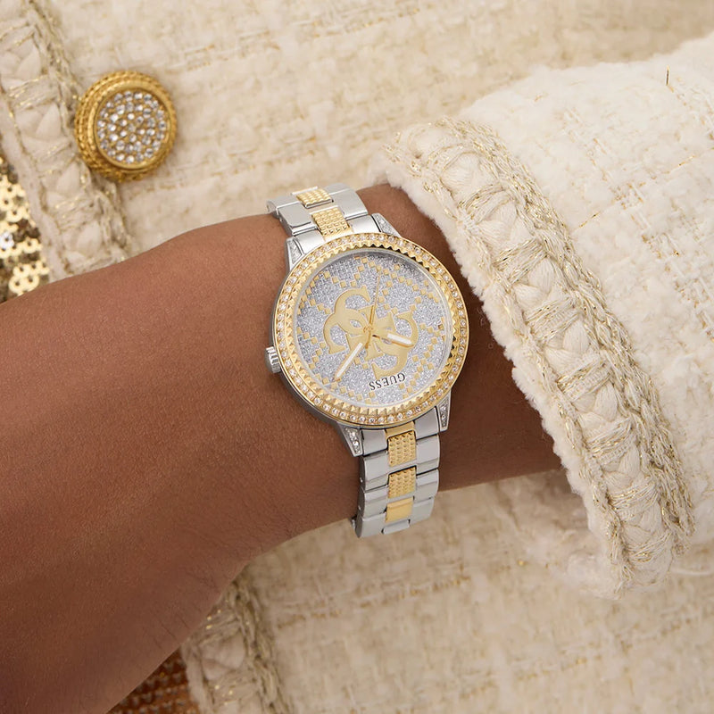 GUESS Women's Watch, Recycled Steel/Silver & Gold | GW0944L3 by i-watch
