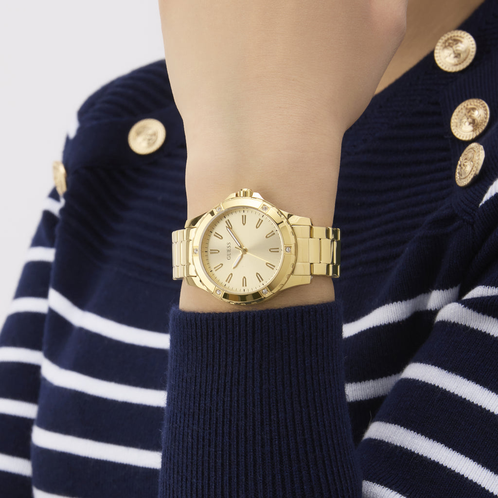 GUESS Women's Gold Stainless Steel Watch, Gold | Model GW0948L2
