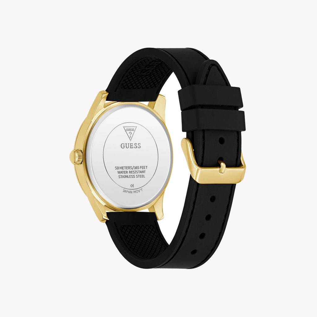 GUESS Men's Recycled Steel Gold Watch | GW0957G2