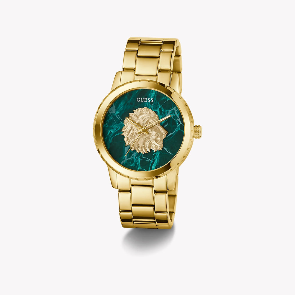 GUESS Men's Watch, Gold/Green | GW0958G2 by i-watch