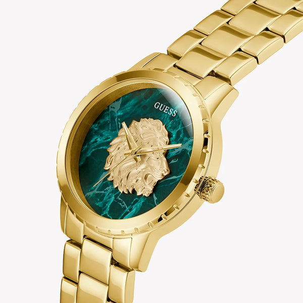 GUESS Men's Watch, Gold/Green | GW0958G2 by i-watch