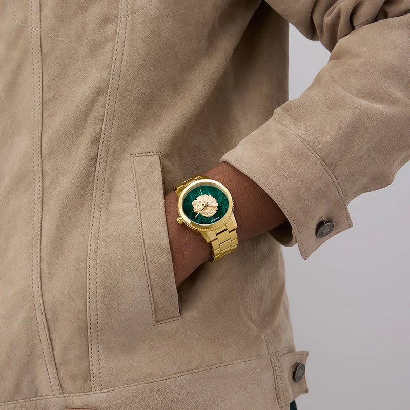 GUESS Men's Watch, Gold/Green | GW0958G2 by i-watch