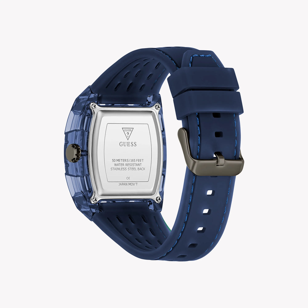 GUESS Men's Blue Silicone & Polycarbonate Watch | GW0959G1 by i-watch