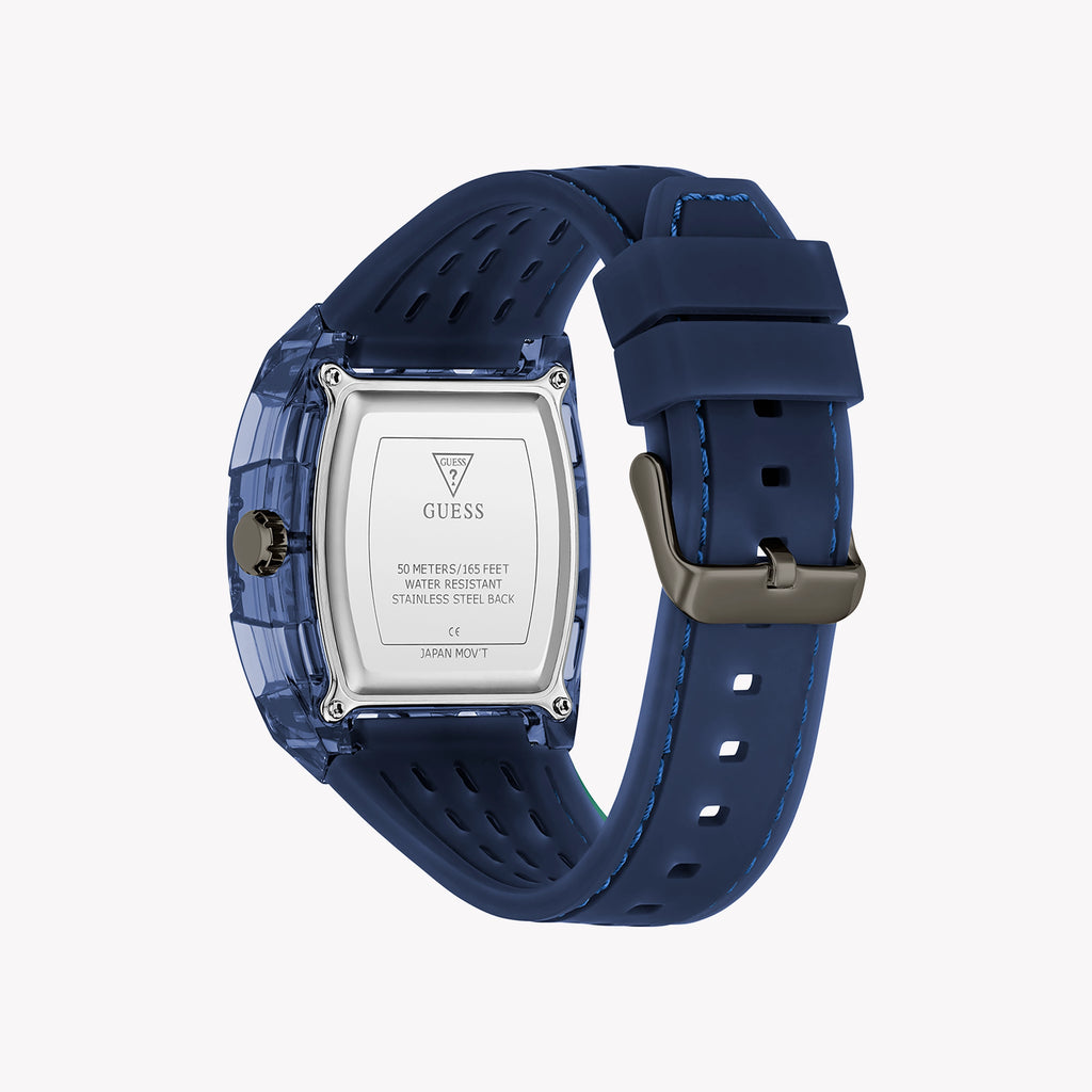 GUESS Men's Blue Silicone & Polycarbonate Watch | GW0959G1